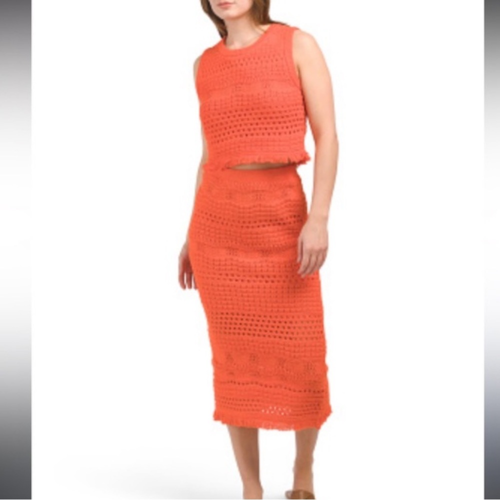 House of Harlow 1960 Women's Orange Sweater